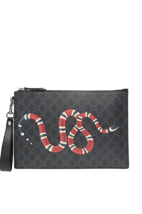 gucci black snake clutch